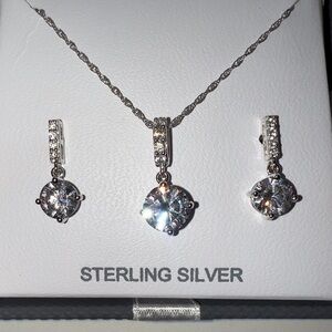 DiamonArt Sterling Silver Jewelry Set
